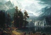 Albert Bierstadt Sierra Nevadas Germany oil painting artist